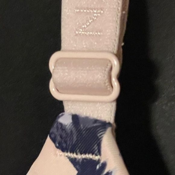 NWOT 38DD Nautica cream pink black blue floral print laser cut bra intimates - Picture 4 of 10